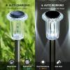 image:imageDenicMic Solar Lights Outdoor 10 Pack Waterproof Pink LED Stainless Steel Stake Outside Lights for Yard Pathway Garden Driveway Walkway Landscape Path Lighting Mothers Day Gifts for MomCold 15Pack