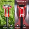 image:imageDenicMic Solar Lights Outdoor 10 Pack Waterproof Pink LED Stainless Steel Stake Outside Lights for Yard Pathway Garden Driveway Walkway Landscape Path Lighting Mothers Day Gifts for MomRed White 10Pack