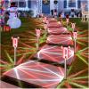 image:imageDenicMic Solar Lights Outdoor 10 Pack Waterproof Pink LED Stainless Steel Stake Outside Lights for Yard Pathway Garden Driveway Walkway Landscape Path Lighting Mothers Day Gifts for MomRed White 10Pack