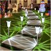 image:imageDenicMic Solar Lights Outdoor 10 Pack Waterproof Pink LED Stainless Steel Stake Outside Lights for Yard Pathway Garden Driveway Walkway Landscape Path Lighting Mothers Day Gifts for MomCold 15Pack