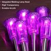 image:imageDenicMic Solar Lights Outdoor 10 Pack Waterproof Pink LED Stainless Steel Stake Outside Lights for Yard Pathway Garden Driveway Walkway Landscape Path Lighting Mothers Day Gifts for MomPurple 10Pack