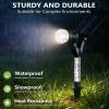 image:imageDenicMic Solar Lights Outdoor Waterproof Adjustable Solar Spot Lights Outdoor 3000K Warm White Lens LED for Yard Garden Patio Pathway Flag Tree House Landscape Lighting Outside 2 PackWhite 4Pack