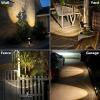 image:imageDenicMic Solar Lights Outdoor Waterproof Adjustable Solar Spot Lights Outdoor 3000K Warm White Lens LED for Yard Garden Patio Pathway Flag Tree House Landscape Lighting Outside 2 PackWarm 4Pack