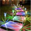 image:imageDenicMic Solar Lights Outdoor 10 Pack Waterproof Pink LED Stainless Steel Stake Outside Lights for Yard Pathway Garden Driveway Walkway Landscape Path Lighting Mothers Day Gifts for MomColor 10Pack