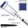 image:imageDenicMic Solar Lights Outdoor 4 Pack Waterproof 10 Mode 3000K 4000K 6000K Fixed Color LED Stainless Steel Stake Outside Lights for Yard Pathway Garden Driveway Walkway Landscape Path Lighting8 Pack