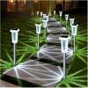 image:imageDenicMic Solar Lights Outdoor 4 Pack Waterproof 10 Mode 3000K 4000K 6000K Fixed Color LED Stainless Steel Stake Outside Lights for Yard Pathway Garden Driveway Walkway Landscape Path Lighting8 Pack
