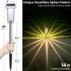 image:imageDenicMic Solar Lights Outdoor 4 Pack Waterproof 10 Mode 3000K 4000K 6000K Fixed Color LED Stainless Steel Stake Outside Lights for Yard Pathway Garden Driveway Walkway Landscape Path Lighting4 Pack