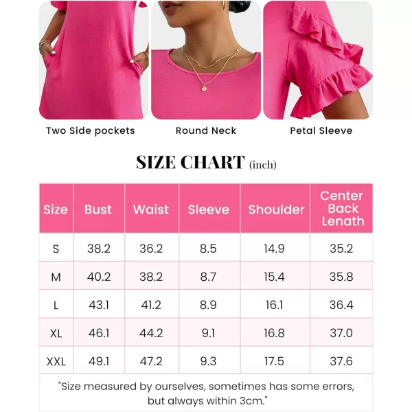 HOTOUCH Short Sleeve Dress Green Dress Summer Short Sleeve Aline Dress with Pockets Solid Color Ladies Shirt DressXXLarge