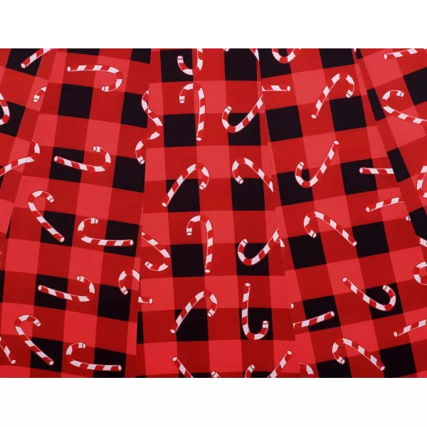 HOTOUCH Womens 34 Sleeve Aline and Flare Midi Long DressXmas Candy Red
