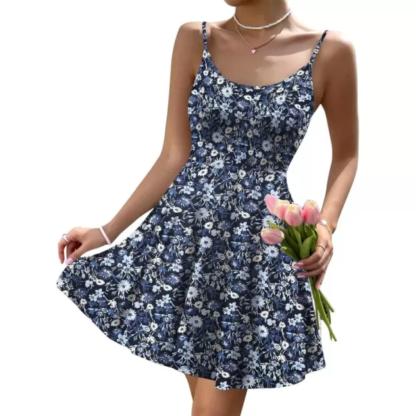 Navy Blue Floral 2