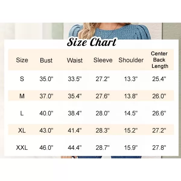 HOTOUCH Womens Knit Blouse Soft Puff Long Sleeve Shirt Tops Lightweight Round Neck Pullover Sweater SXXLDeep Coffee