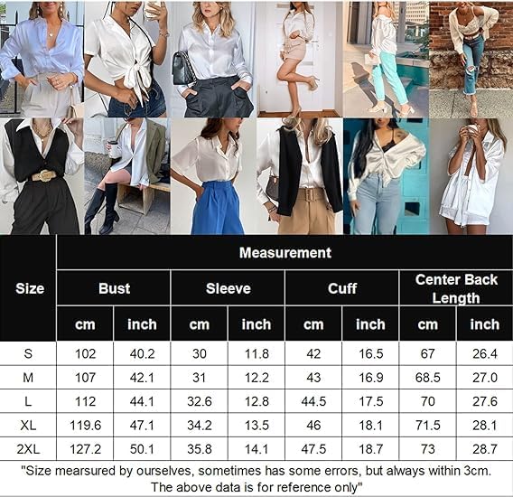 HOTOUCH Silk Button Down Shirts for Women Satin Short Sleeve V Neck Casual Work Office Blouse Tunic TopsGrey