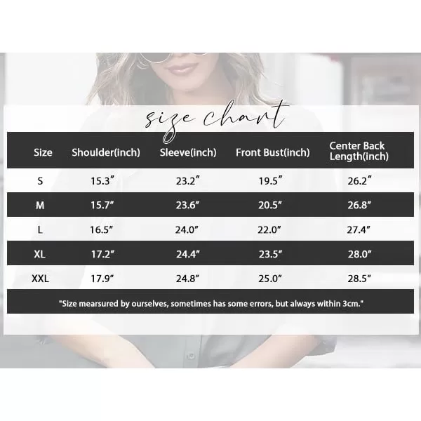 HOTOUCH Women Button Down Shirts with Pockets Long Sleeve Office Blouses Casual Business Tops Slim Fit Chiffon Shirts SXXLPink Polka Dots