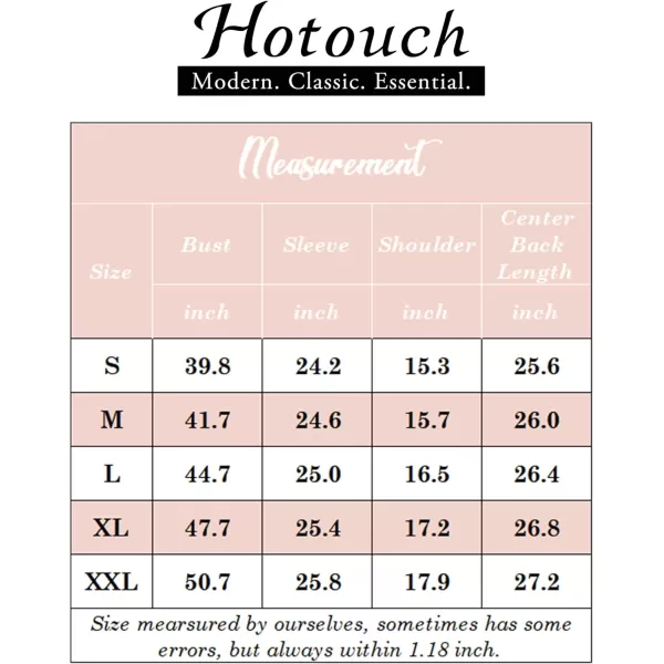 HOTOUCH Womens Stretch Basic Button Down Shirt Long Sleeve Slim Fit Dress Shirts Solid Work Office Blouses TopLight Grey Stretch Fabric  a Size Up for Relaxed Fit