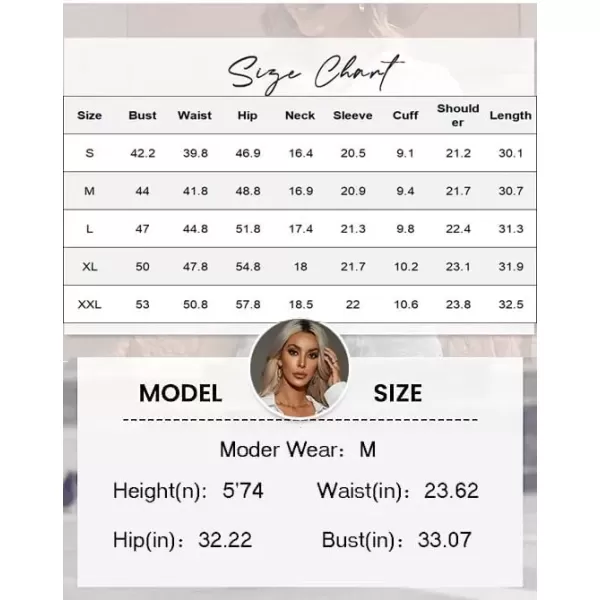 imageHOTOUCH Women Oversized Button Down Shirts Office Drop Shoulder Blouse Long Sleeve Boyfriend Dress Shirt with PocketsWhite