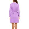 imageHOTOUCH Womens Robe Lightweight Robes Short Knit Bathrobe Soft Ladies Sleepwear with PocketsLavender