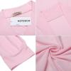 imageHOTOUCH Womens Robe Lightweight Robes Short Knit Bathrobe Soft Ladies Sleepwear with PocketsMisty Rose