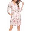 imageHOTOUCH Womens Robe Lightweight Robes Short Knit Bathrobe Soft Ladies Sleepwear with PocketsPlight Pink Floral