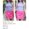 imageHOTOUCH Tank Top for Women Sleeveless Summer Mock Neck Ruched Eyelet Slim Fit Crop TopPurple