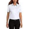 imageHOTOUCH Women Short Sleeve Button Down Shirts Business Work Fitted Collared Blouse Office Basic 2025 Tops S2XLA01white