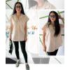 imageHOTOUCH Womens Linen Button Down Shirt Casual V Neck Cap Sleeve Blouses Summer Cotton Collared Tops S3XLBeige