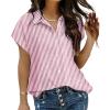 Striped Pink White