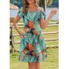 imageHOTOUCH Womens Summer Floral Beach V Neck Dresses Short Sleeve T Shirt Sundresses with Pockets 2025 Hawaiian VacationPa116