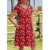 imageHOTOUCH Womens Summer Floral Beach V Neck Dresses Short Sleeve T Shirt Sundresses with Pockets 2025 Hawaiian VacationXh235