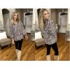 imageHOTOUCH Womens Long Sleeve Tops Boho Floral Printed Blouses Casual V Neck Pleated Drawstring Peasant ShirtsPrinted Black