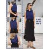 imageHOTOUCH Womens Sleeveless Button Down Shirts HiddenButton Front Casual Loose Dressy Blouses V Neck Work Tank TopsNavy Blue