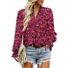 Floral Black Red