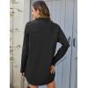 imageHOTOUCH Women Oversized Button Down Shirts Boyfriend Long Sleeve Blouse Collared TopsBlack