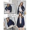 imageHOTOUCH Women Oversized Button Down Shirts Boyfriend Long Sleeve Blouse Collared TopsNavy