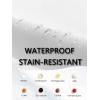 imageHOTOUCH Women Waterproof Button Down Shirt Solid Work Business Blouse StainResistant Short Sleeve TopsChampagne