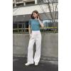 imageHOTOUCH Lace Tops for Women Short Sleeve Summer Shirts Trendy Fashion Pleated Dressy Casual Blouses Holiday OutfitsShort Sleeve Teal