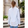 imageHOTOUCH Womens Striped Button Down Shirts Collared Shirt Casual Long Sleeve Business Office Work Blouses TopsGreen Striped