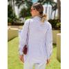 imageHOTOUCH Womens Striped Button Down Shirts Collared Shirt Casual Long Sleeve Business Office Work Blouses TopsLight Blue Striped