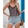 imageHOTOUCH Camisole for Women V Neck Spaghetti Strap Tank Tops Sleeveless Blouses Loose Fit8floral Little Purple
