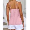 imageHOTOUCH Camisole for Women V Neck Spaghetti Strap Tank Tops Sleeveless Blouses Loose FitLight Pink