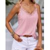 imageHOTOUCH Camisole for Women V Neck Spaghetti Strap Tank Tops Sleeveless Blouses Loose FitLight Pink