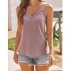 imageHOTOUCH Camisole for Women V Neck Spaghetti Strap Tank Tops Sleeveless Blouses Loose FitPink