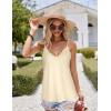imageHOTOUCH Camisole for Women V Neck Spaghetti Strap Tank Tops Sleeveless Blouses Loose FitRuched Champagne