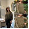imageHOTOUCH Womens Lace Long Sleeve Tops Dressy Casual Blouses Pleated Work Shirts S3XLArmy Green