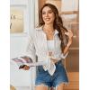 imageHOTOUCH Women Oversized Button Down Shirts Office Drop Shoulder Blouse Long Sleeve Boyfriend Dress Shirt with PocketsKhaki Striped