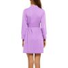 imageHOTOUCH Womens Robe Lightweight Short Knit Bathrobe Soft Ladies Sleepwear with PocketsLavender