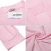 imageHOTOUCH Womens Robe Lightweight Short Knit Bathrobe Soft Ladies Sleepwear with PocketsMisty Rose