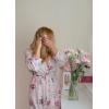 imageHOTOUCH Womens Robe Lightweight Short Knit Bathrobe Soft Ladies Sleepwear with PocketsPlight Pink Floral