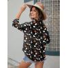 imageHOTOUCH Womens Linen Button Down Shirt Casual Long Sleeve Cotton Blouse Loose Fit Collared Work Gauze Tops with PocketHalloween