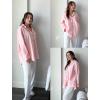 imageHOTOUCH Womens Linen Button Down Shirt Casual Long Sleeve Cotton Blouse Loose Fit Collared Work Gauze Tops with PocketPink