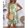 imageHOTOUCH Womens Summer Dresses Casual Loose Sleeveless Tshirt Sundress Ruffle Hem Tank Dress Beach Dress with PocketsBoho2
